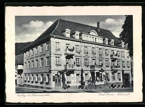 AK Triberg / Schwarzwald, Hotel Löwen-National