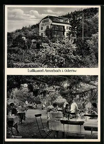 AK Amorbach i. Odenw., Hotel-Pension Sonnenhügel, Terrasse