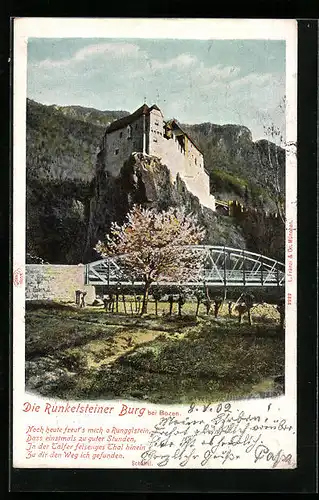 AK Runkelsteiner Burg bei Bozen