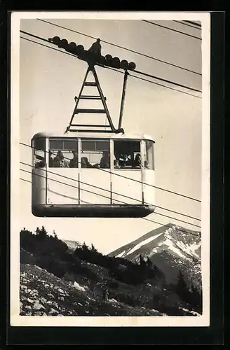AK Rax, Raxbahn, Blick gegen den Schneeberg