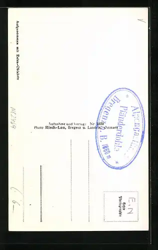 AK Bregenz a. Bodensee, Teilansicht mit Seilbahn