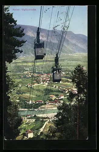 AK Meran, Teilansicht und Vigiljochbahn