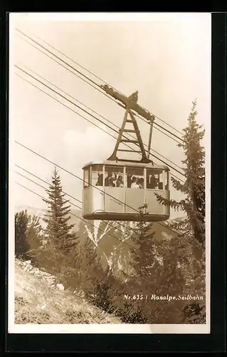AK Rax, Gondel der Seilbahn