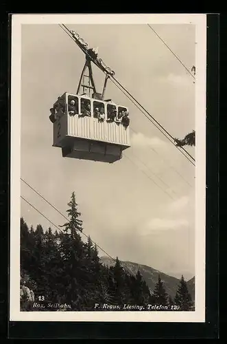 AK Rax, Gondel der Seilbahn