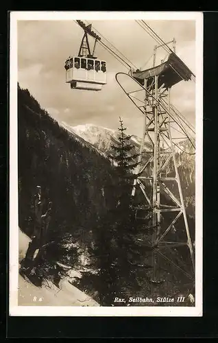 AK Rax, Seilbahn, Stütze III