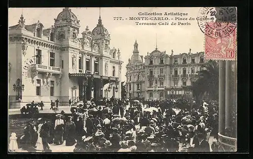 AK Monte Carlo, Place du Casino, Terrasse Café de Paris