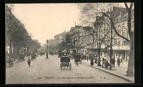 AK Paris, Le Boulevard Poissonniere