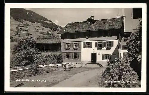 AK Gaschurn, Blick auf das Gasthaus zur Krone