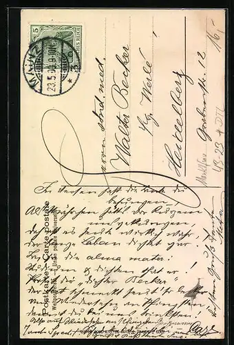 Künstler-AK Mainz a. Rhein, Marktfrau mit ihrem Handkäse