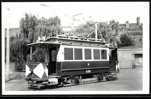 Fotografie Lossberger, Berlin, Strassenbahn-Triebwagen Nr. A 288 der BVG West