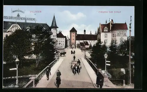 AK Villingen, Eingang zur Stadt
