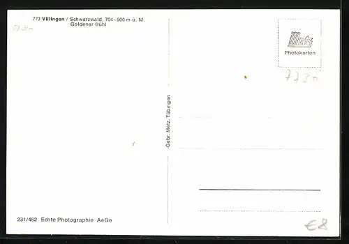 AK Villingen /Schwarzwald, Ortspartie Goldener Bühl