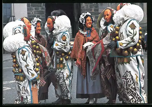 AK Villingen, Fasching, Narro u. Morbili am Bickentor