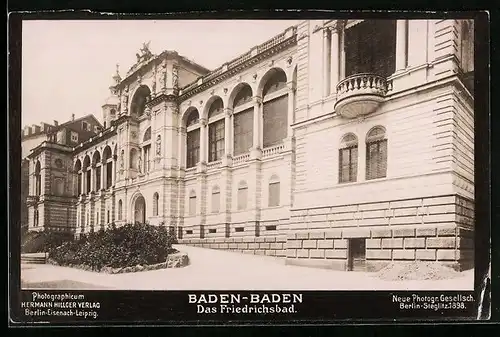 Foto-AK NPG Nr. 18: Baden-Baden, Das Friedrichsbad