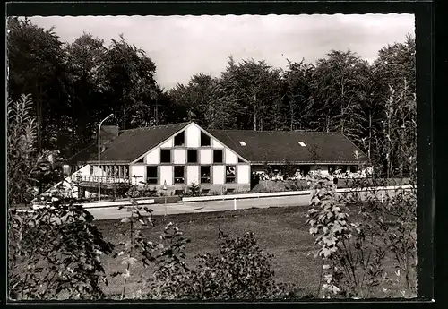 AK Rohrbrunn /Aschaffenburg, Autobahn-Raststätte im Spessart