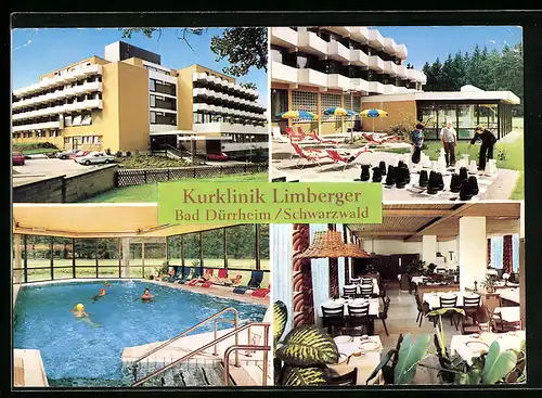 AK Bad Dürrheim /Schwarzwald, Kurklinik Limberger, Hammerbühlstrasse 1-3