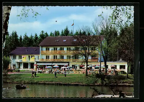 AK Dürrheim /Schwarzwald, Café am Salinensee