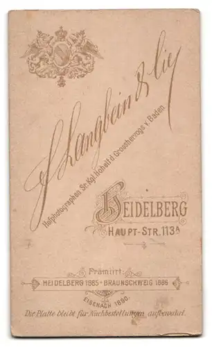 Fotografie F. Langbein & Co., Heidelberg, Haupt-Str. 113, Hübsches kleines Kind mit gepunktetem Halstuch