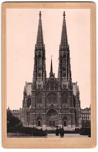 Fotografie Karlmann & Franke, Wien, Ansicht Wien, Blick auf die Votivkirche