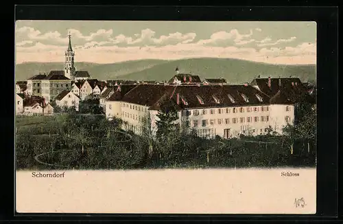 AK Schorndorf, Sicht auf das Schloss