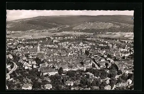 AK Schorndorf, Luftbild der Ortschaft