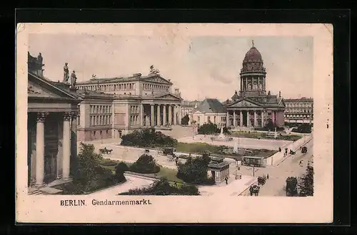 AK Berlin, Ansicht vom Gendarmenmarkt