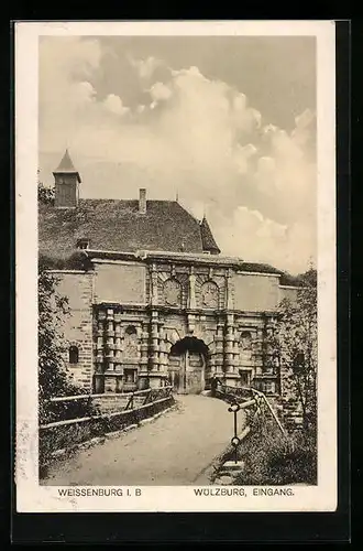 AK Weissenburg i. B., Würlzburg, Eingang