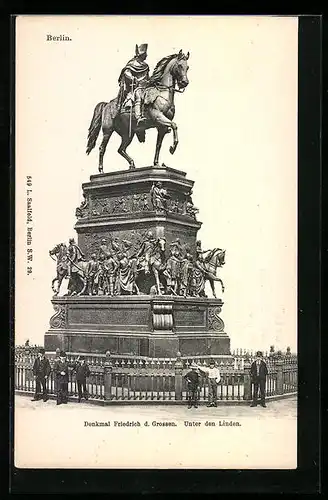 AK Berlin, Denkmal Friedrich des Grossen Unter den Linden