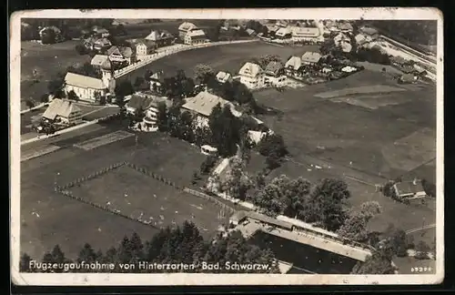 AK Hinterzarten /Hochschwarzwald, Ortsansicht vom Flugzeug aus