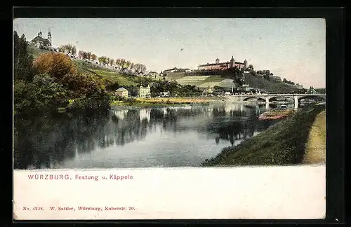 AK Würzburg, Festung u. Käppele