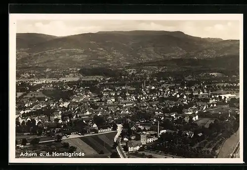 AK Achern a. d. Hornisgrinde, Ortsansicht aus der Vogelschau