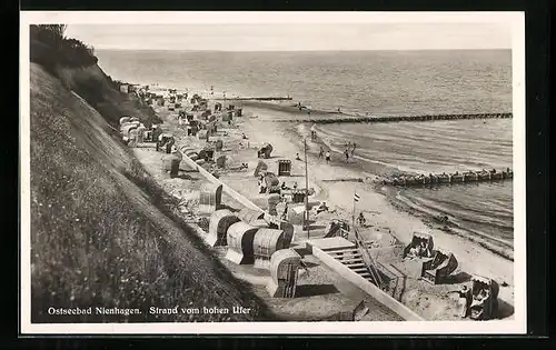 AK Nienhagen, Strand vom hohen Ufer