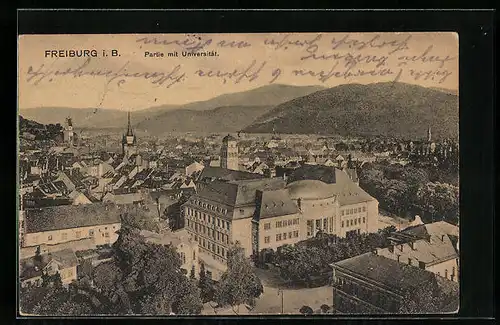 AK Freiburg i. B., Partie mit Universität