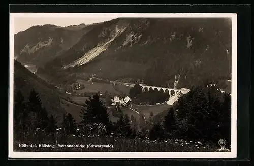 AK Höllsteig /Höllental, Ansicht mit Ravennabrücke