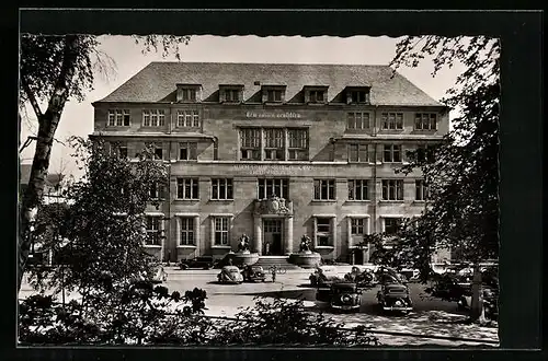 AK Freiburg i. Br., Universität, VW-Käfer