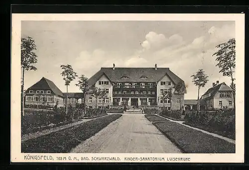 AK Königsfeld /Schwarzw., Kinder-Sanatorium Luisenruhe