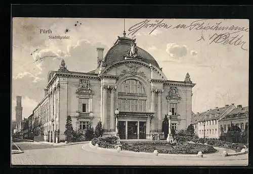 AK Fürth i. B., Das Stadttheater