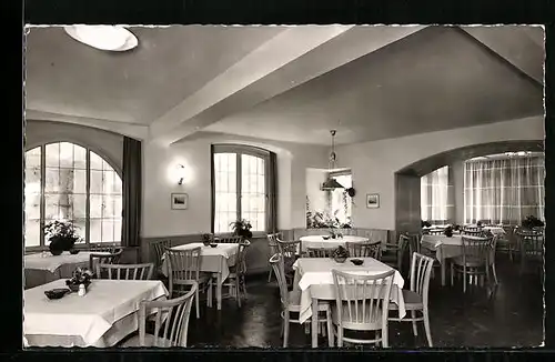 AK Konstanz, Gasthaus zum Elefanten F. Stark, Speiseraum