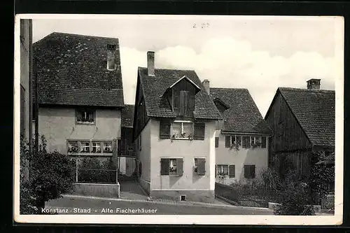 AK Konstanz-Staad, Alte Fischerhäuser