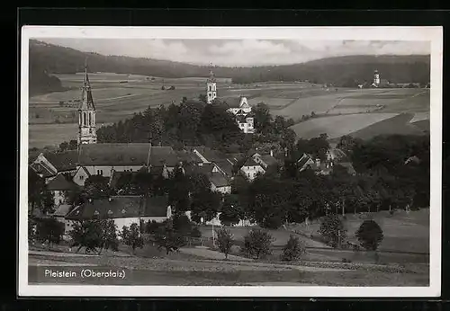 AK Pleistein /Oberpfalz, Teilansicht mit Kirche