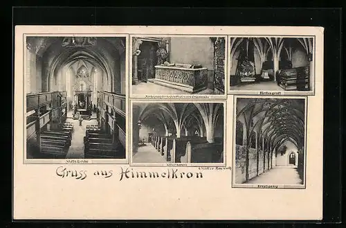 AK Himmelkron, Stiftskirche, Fürstengruft, Kreuzgang