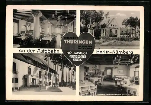 AK Hermsdorf, HO-Raststätte Hermsdorfer Kreuz, Autobahn Berlin-Nürnberg