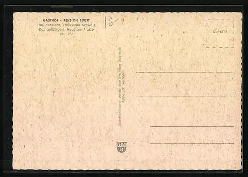 AK Heiligenstadt, Gasthof-Pension Fürst