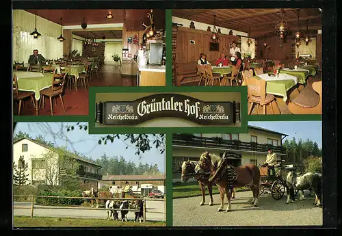 AK Parkstein /Oberpfälzer Wald, Hotel-Pension Grüntaler Hof, Bes. Familie Lindner, Grüntal 1