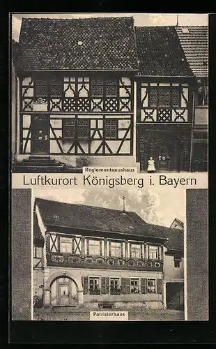 AK Königsberg i. Bayern, Regiomontanushaus, Patrizierhaus