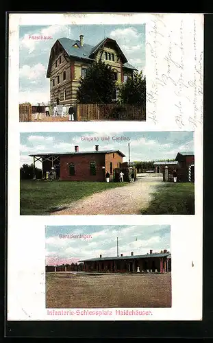 AK Haidehäuser, Barackenlager, Forsthaus