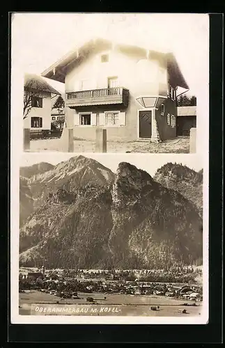 AK Oberammergau, Ortsansicht mit Kofel