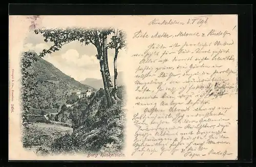 AK Bozen, Burg Runkelstein aus der Ferne