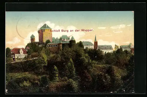 AK Burg, Schloss Burg an der Wupper