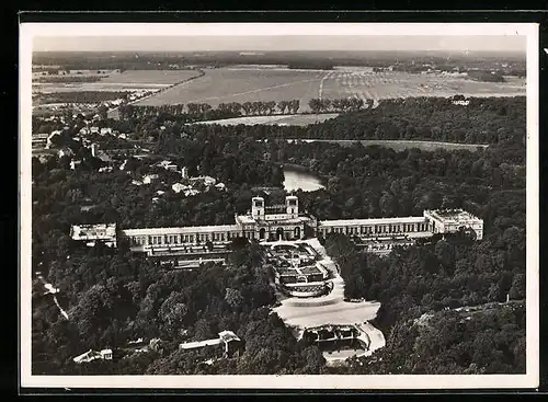 AK Potsdam, Orangerie in Sanssouci, Fliegeraufnahme